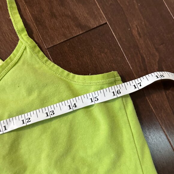 L GREEN TANK with grey detail at bottom - Picture 3 of 5